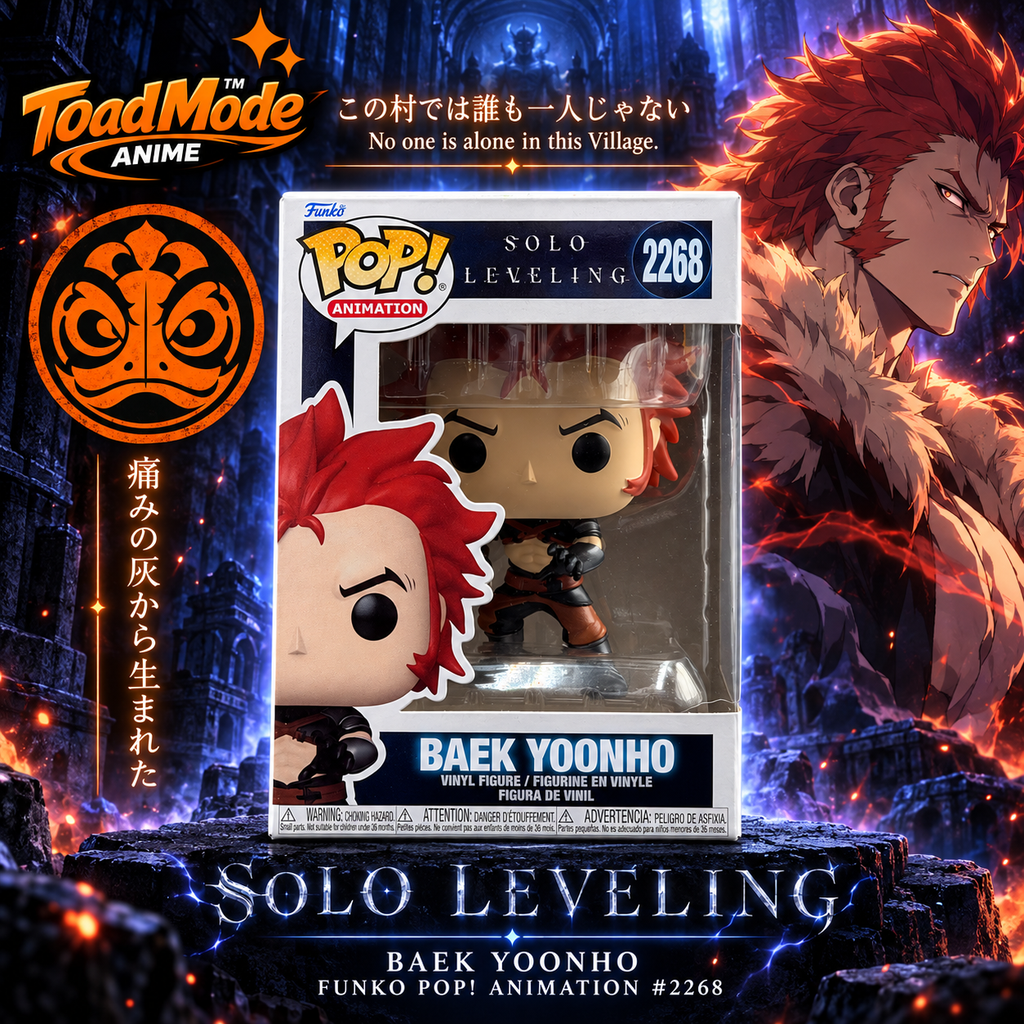 TM‑0039 Funko Pop! Solo Leveling Baek Yoonho #2288 Vinyl Figure New in Box