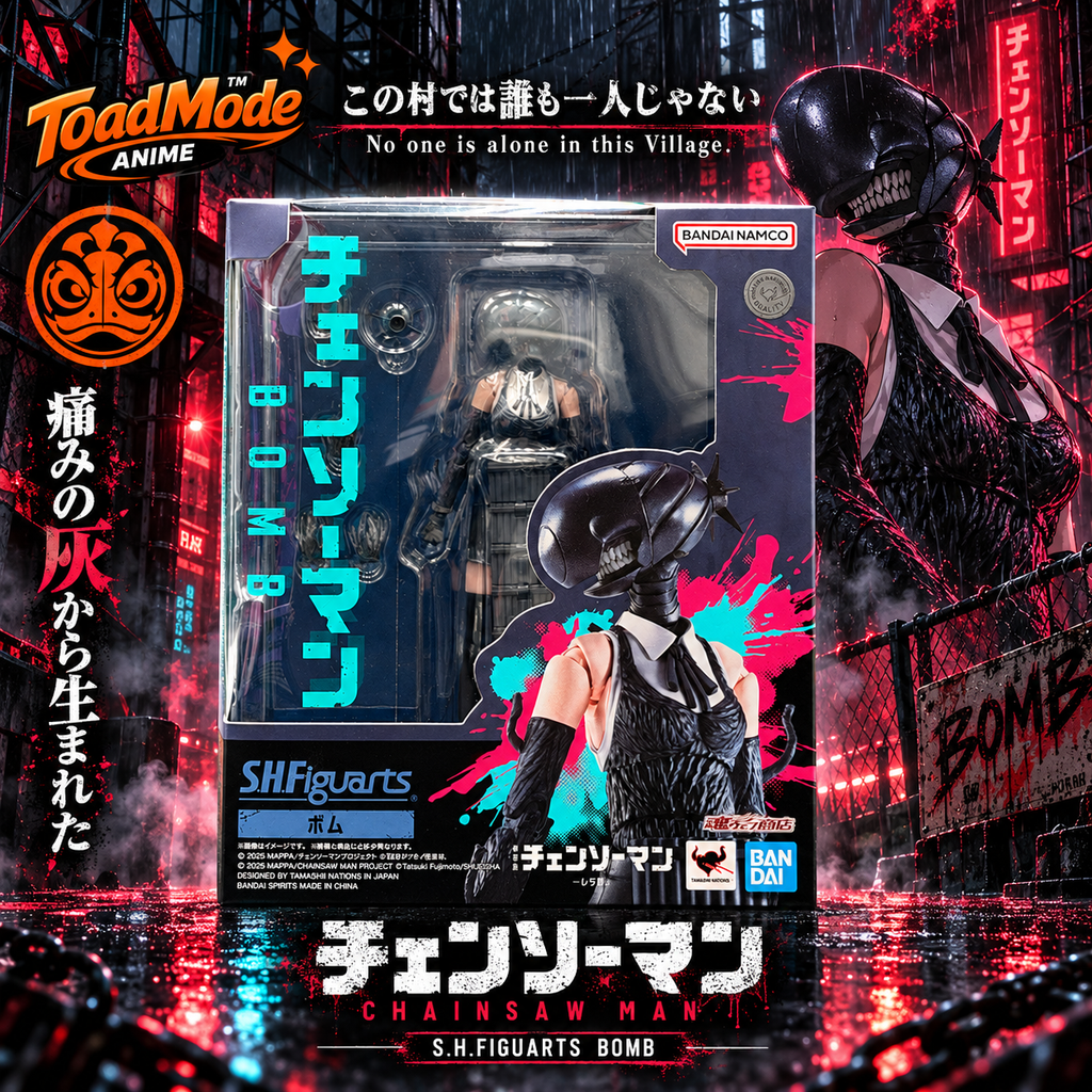 TM‑0033 Bandai SHFiguarts Chainsaw Man Bomb Action Figure New in Box