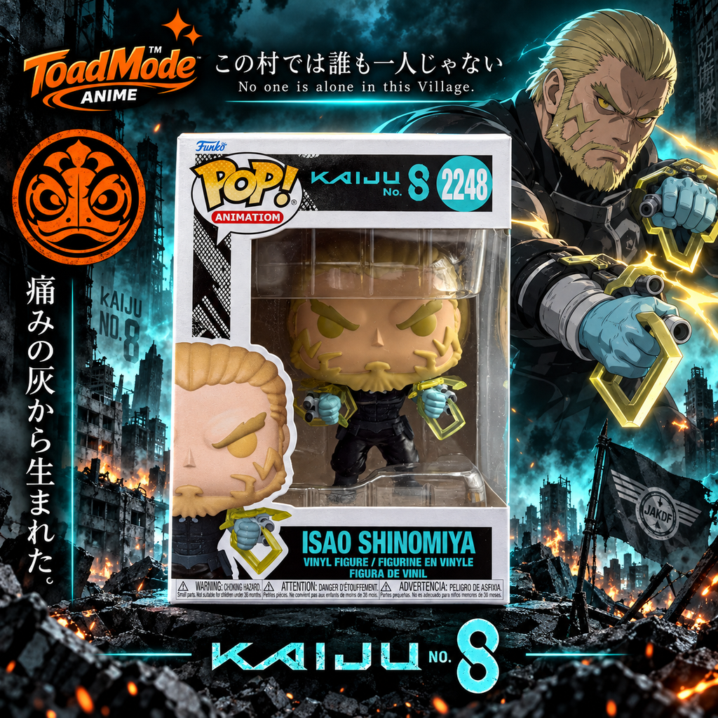 TM‑0062 Kaiju No. 8 Isao Shinomiya Funko Pop Animation #2248 Figure