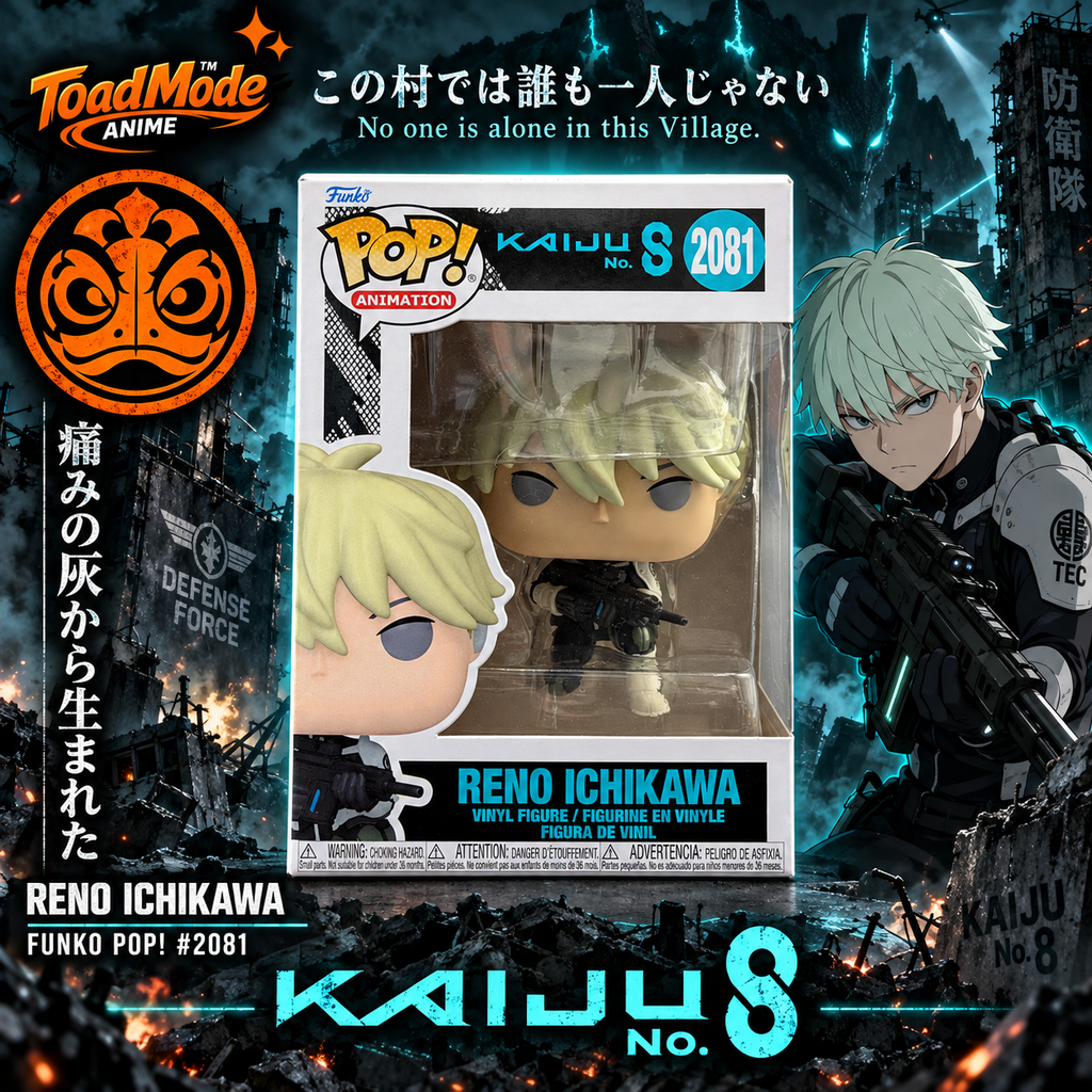 TM‑0060 Kaiju No. 8 Reno Ichikawa Funko Pop Animation #2081 Figure