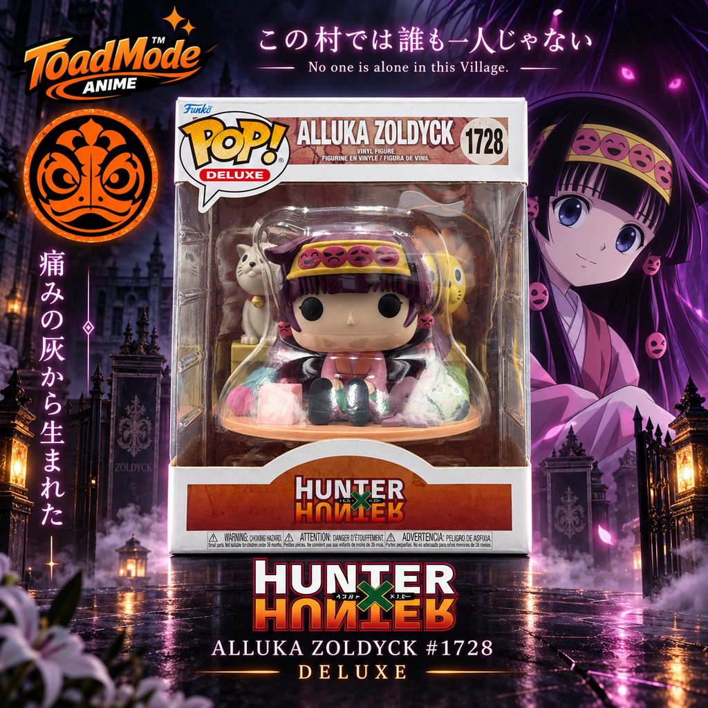 TM‑0014 Hunter × Hunter Alluka Zoldyck Funko Pop Deluxe #1128 | New Sealed | ToadMode Anime