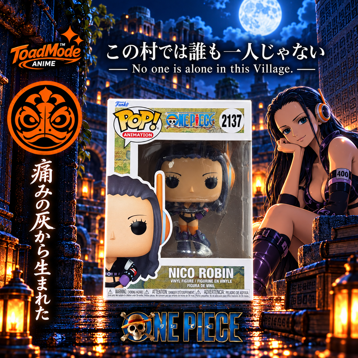 TM-0134 Nico Robin Funko Pop #2137 One Piece Animation Vinyl Figure Boxed