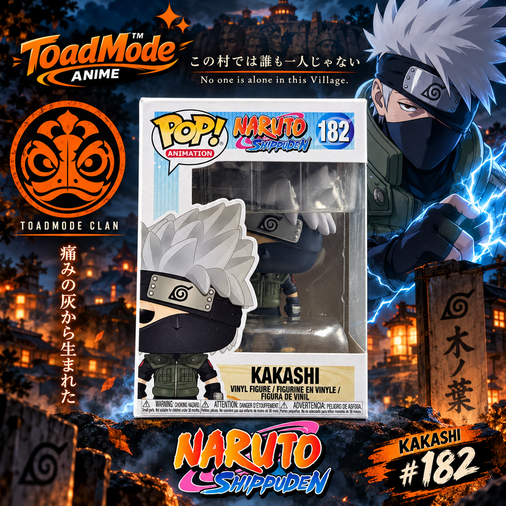 TM‑592 Naruto Shippuden Kakashi Funko Pop #182 Vinyl Figure New in Box