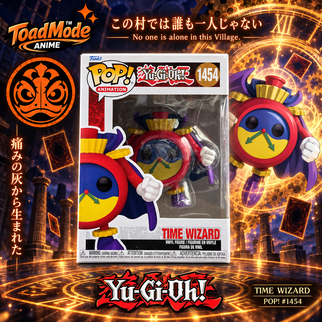 TM‑0077 Time Wizard #1454 Yu‑Gi‑Oh! Funko Pop! Animation Vinyl Figure New
