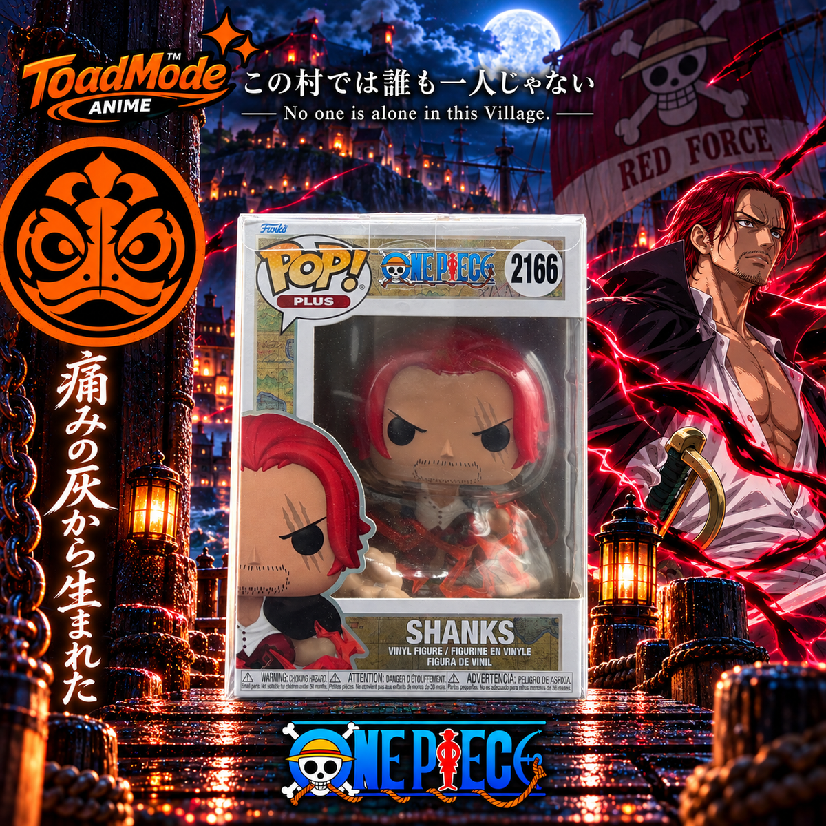 TM-0122 Funko Pop! Plus One Piece Shanks #2166 Figure with Protector