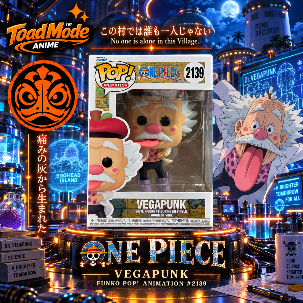 TM‑0157 Funko Pop! Animation One Piece Vegapunk #2139 Vinyl Figure