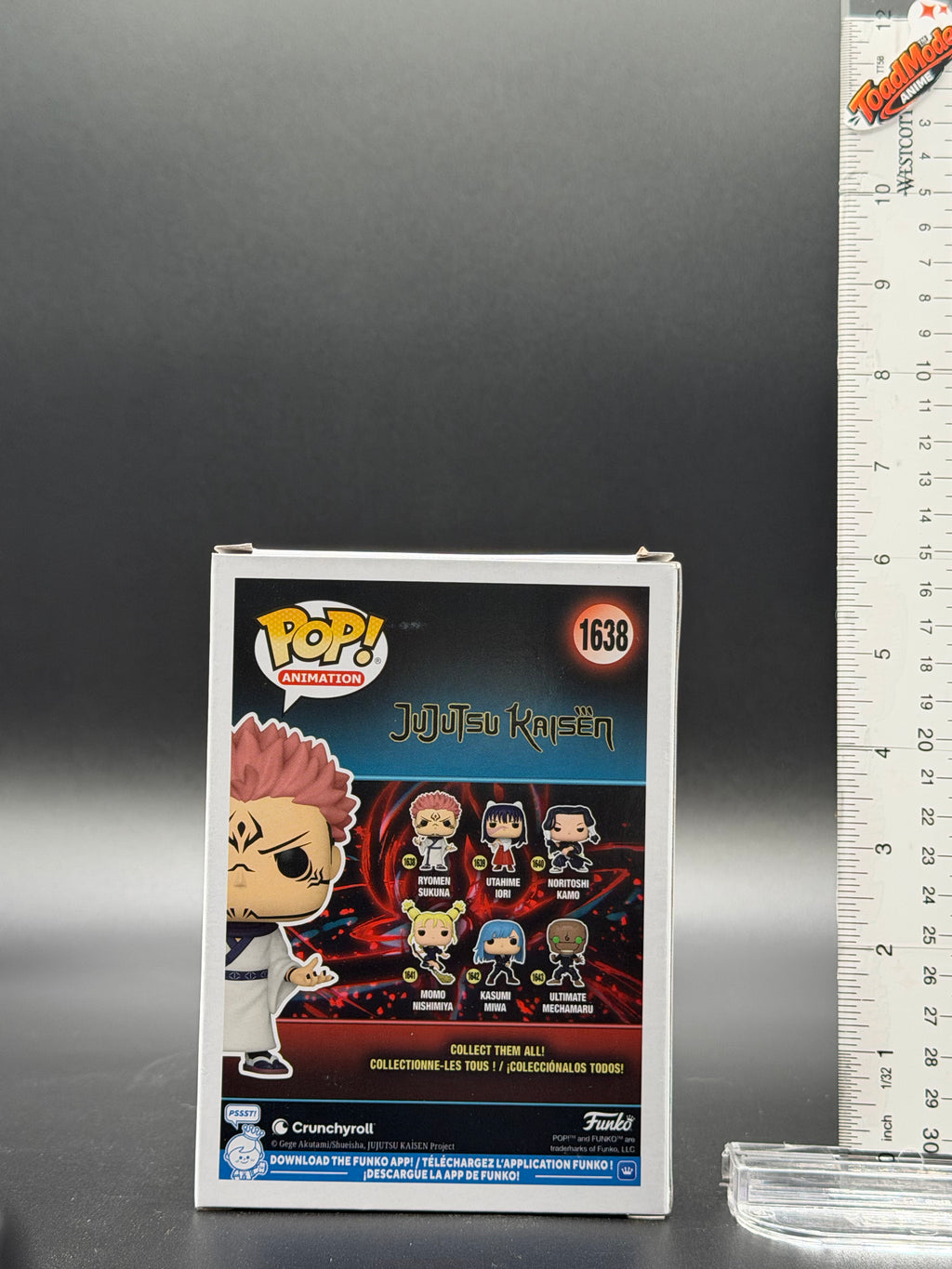 TM‑591 Jujutsu Kaisen Ryomen Sukuna Funko Pop #1638 Vinyl Figure New in Box