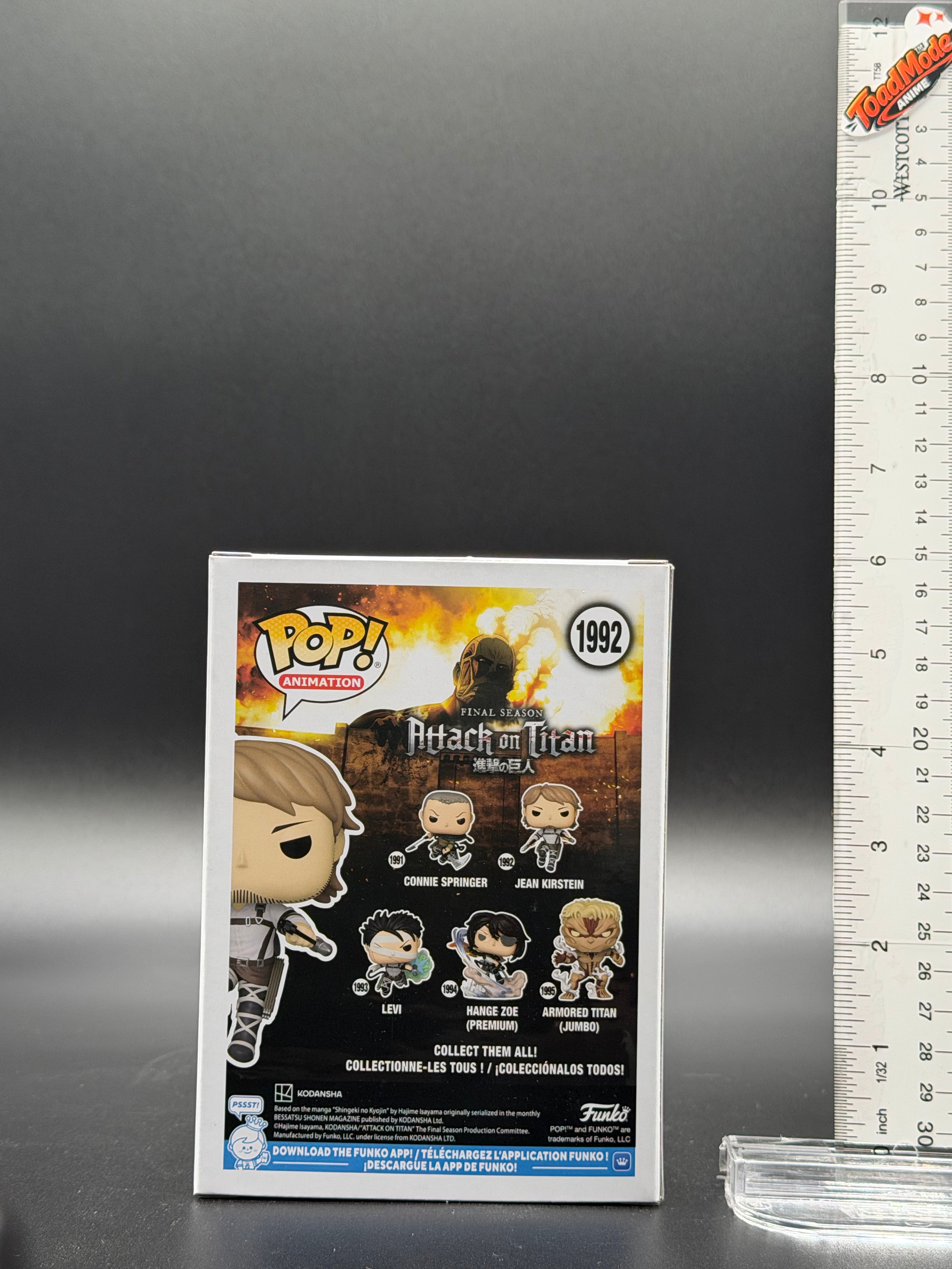 TM‑594 Attack on Titan Jean Kirstein Funko Pop #1992 Vinyl Figure New in Box