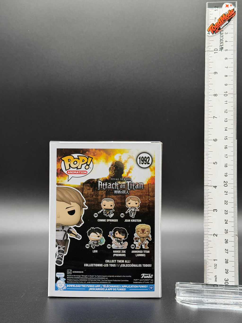 TM‑0010 Attack on Titan Jean Kirstein Funko Pop #1992 | New Sealed | ToadMode Anime