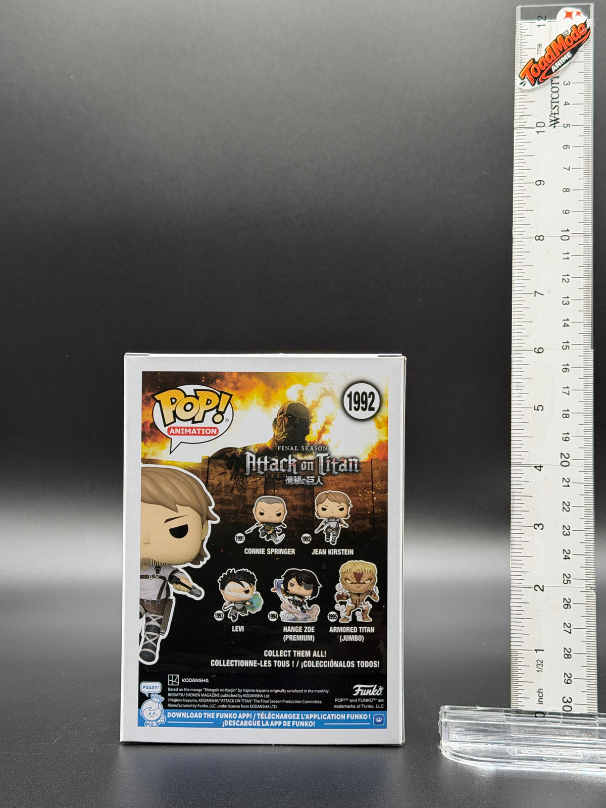 TM‑0010 Attack on Titan Jean Kirstein Funko Pop #1992 | New Sealed | ToadMode Anime