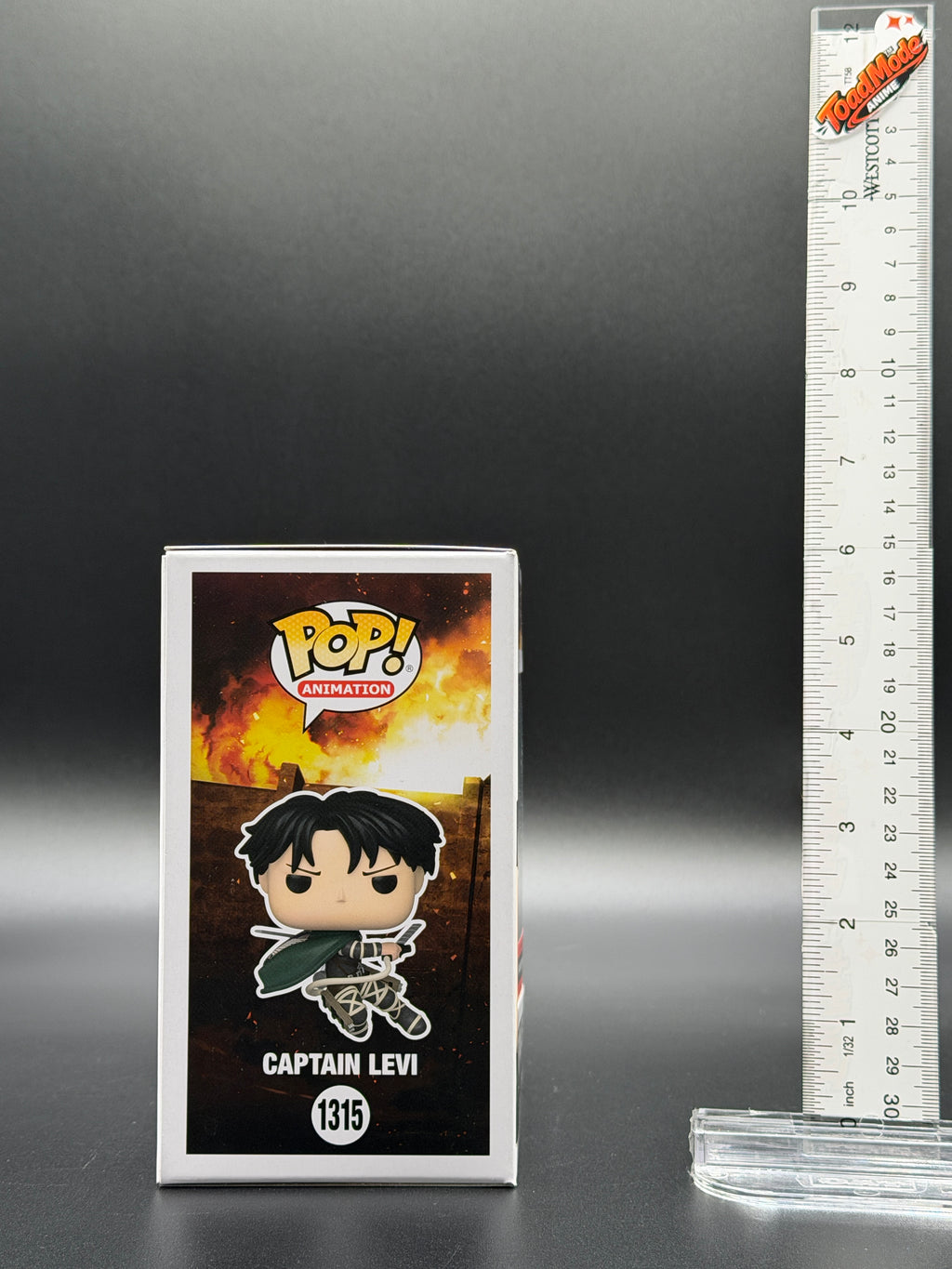 TM‑0011 Attack on Titan Captain Levi Funko Pop #1315 AAA Anime Exclusive | New Sealed | ToadMode Anime