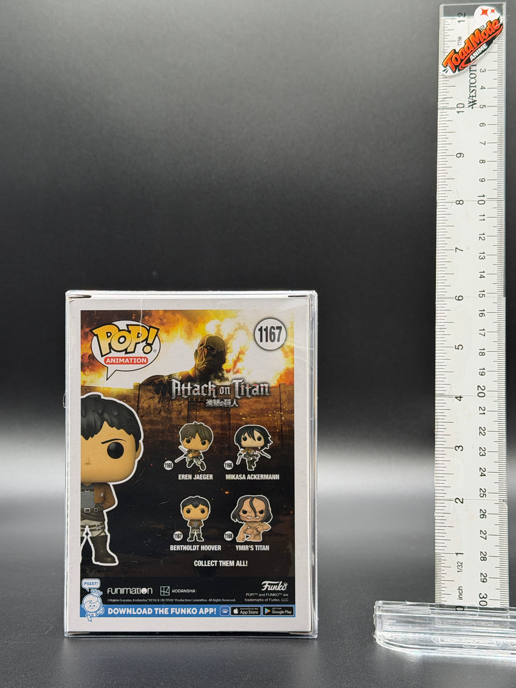 TM‑0009 Attack on Titan Bertholdt Hoover Funko Pop #1167 | New Sealed | ToadModeAnime