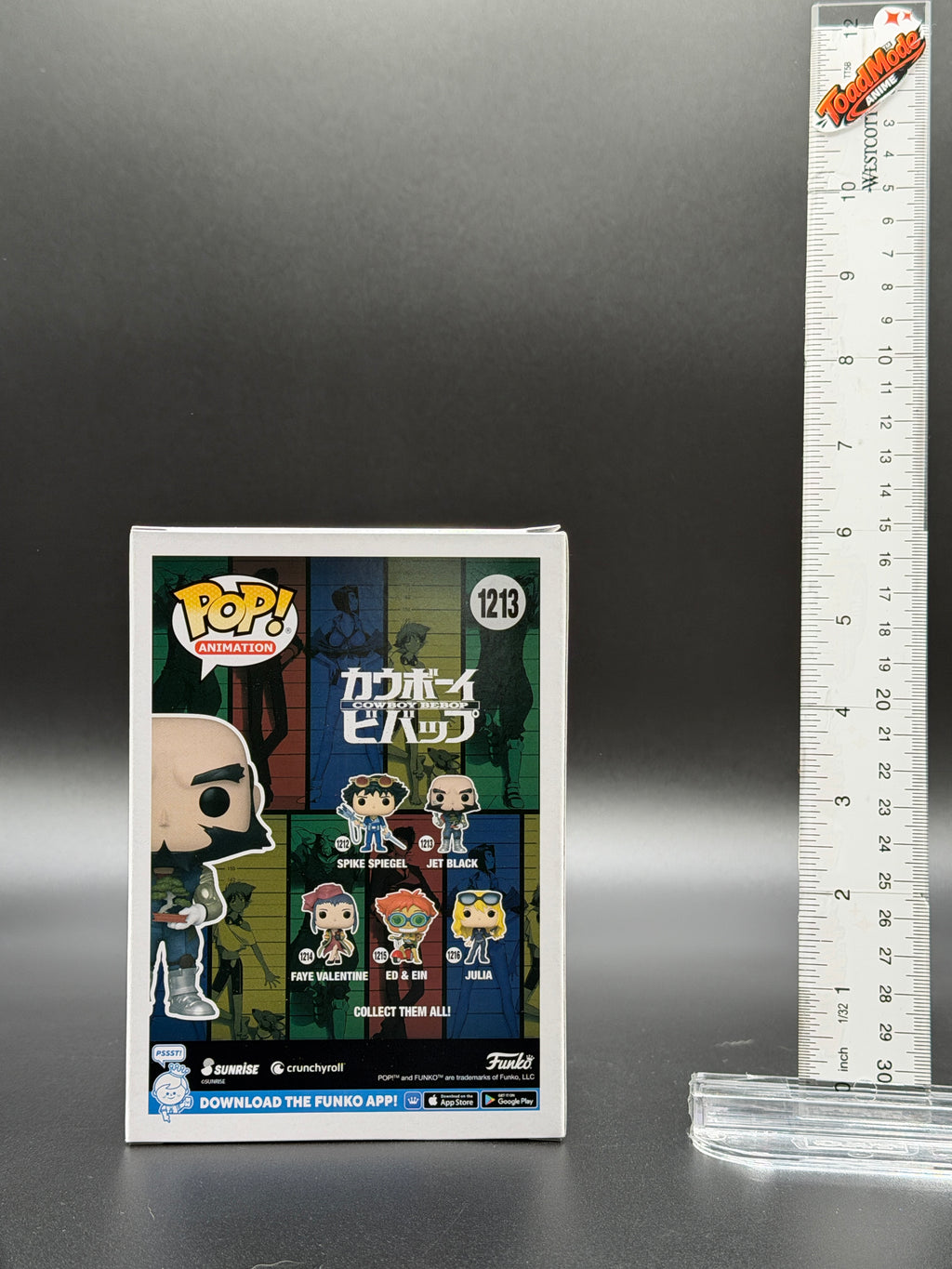 TM‑0024 Funko Pop! Animation Cowboy Bebop Jet Black #1213 Vinyl Figure New in Box