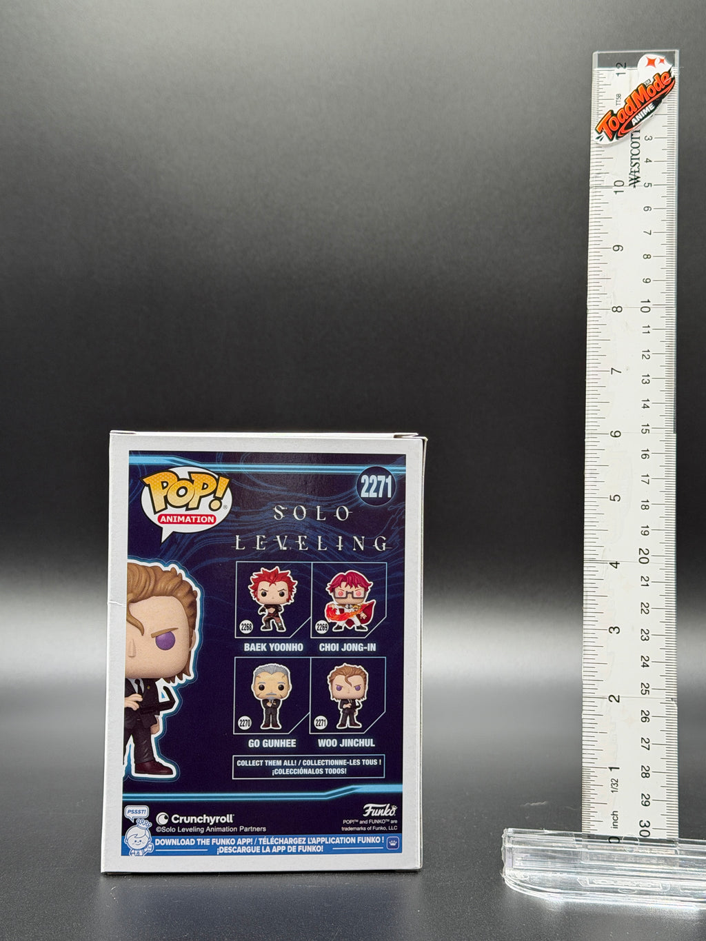 TM‑0034 Funko Pop! Solo Leveling Woo Jinchul #2211 Vinyl Figure New in Box