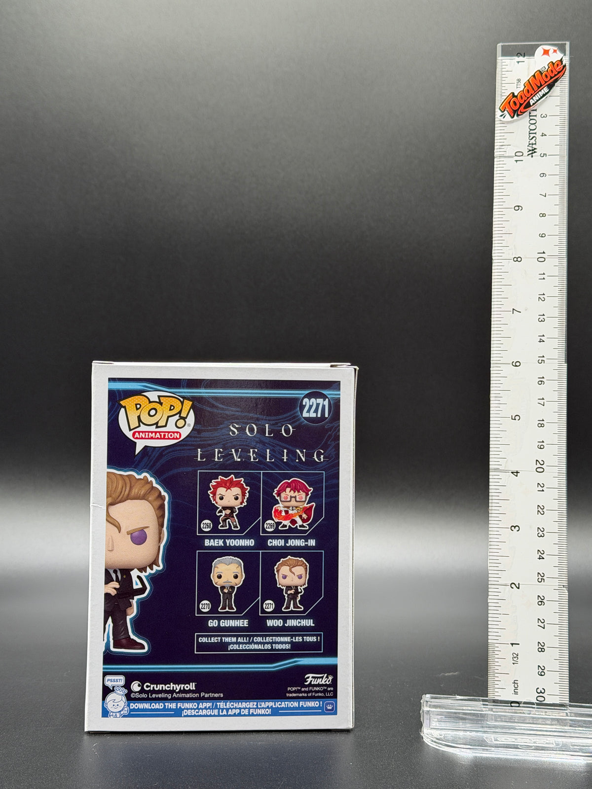 TM‑0034 Funko Pop! Solo Leveling Woo Jinchul #2211 Vinyl Figure New in Box