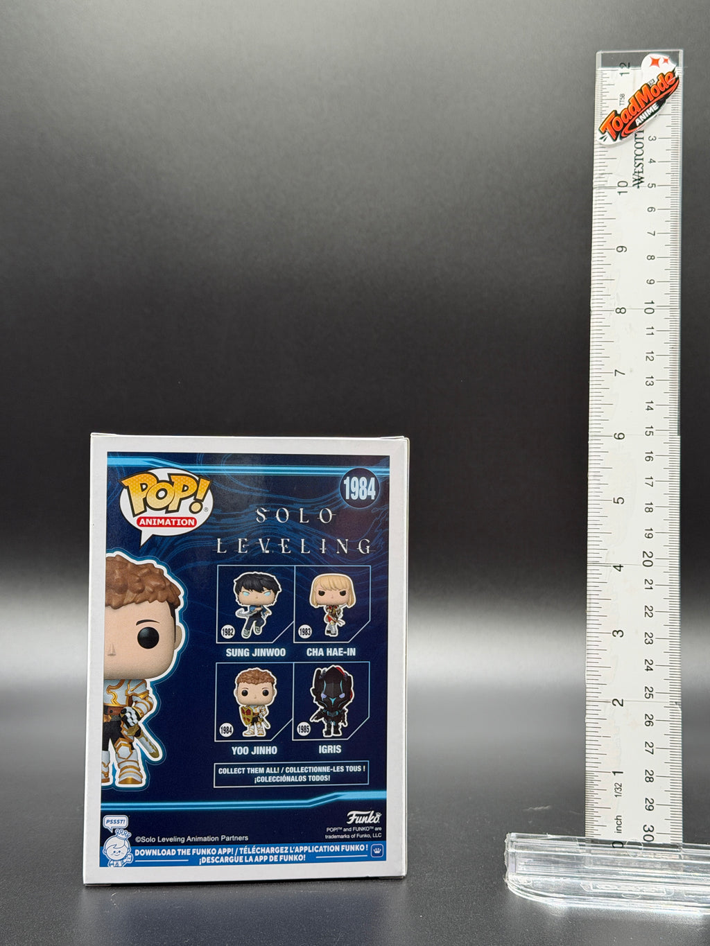 TM‑0035 Funko Pop! Solo Leveling Yoo Jinho #1984 Vinyl Figure New in Box