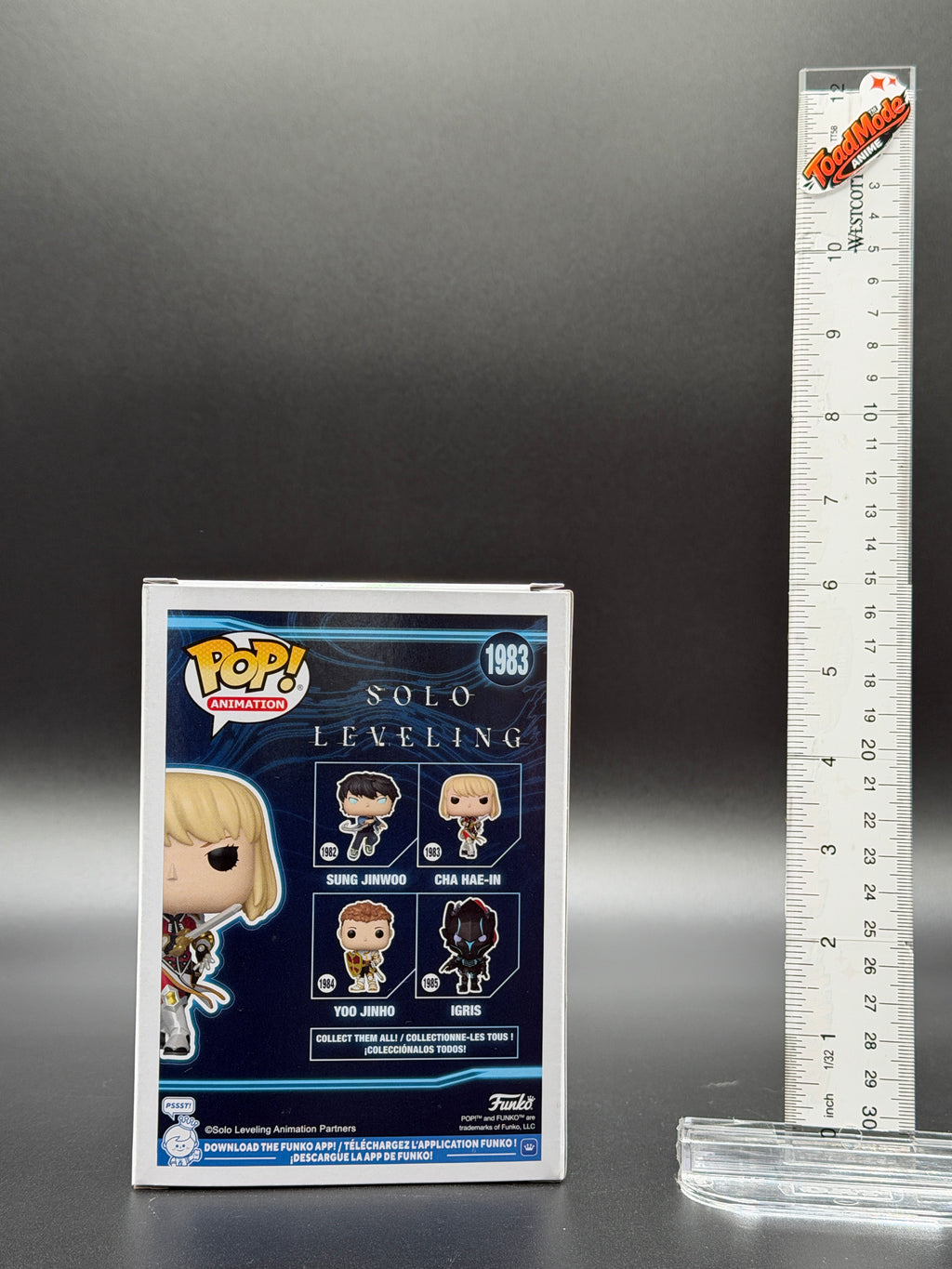TM‑0036 Funko Pop! Solo Leveling Cha Hae‑In #1983 Vinyl Figure New in Box