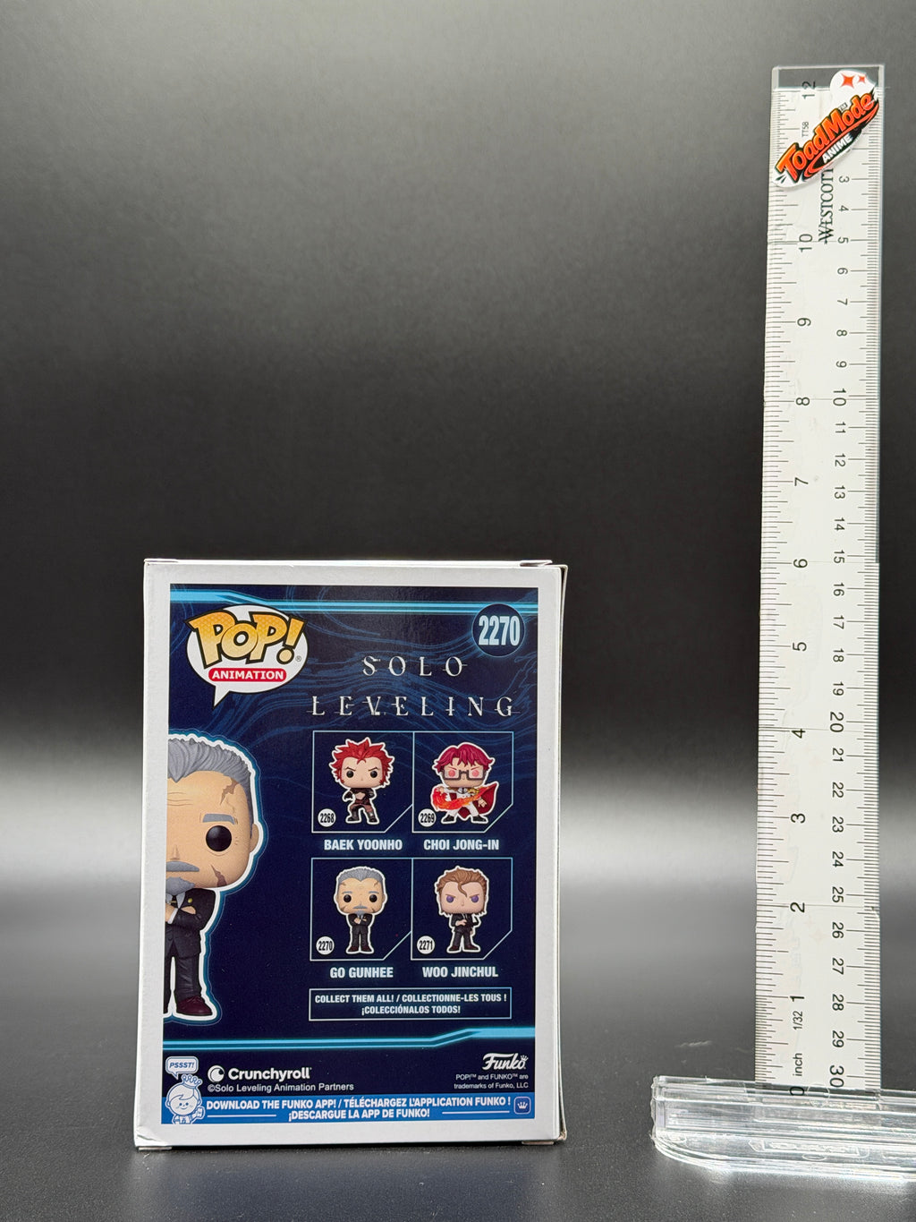 TM‑0037 Funko Pop! Solo Leveling Go Gunhee #2270 Vinyl Figure New in Box
