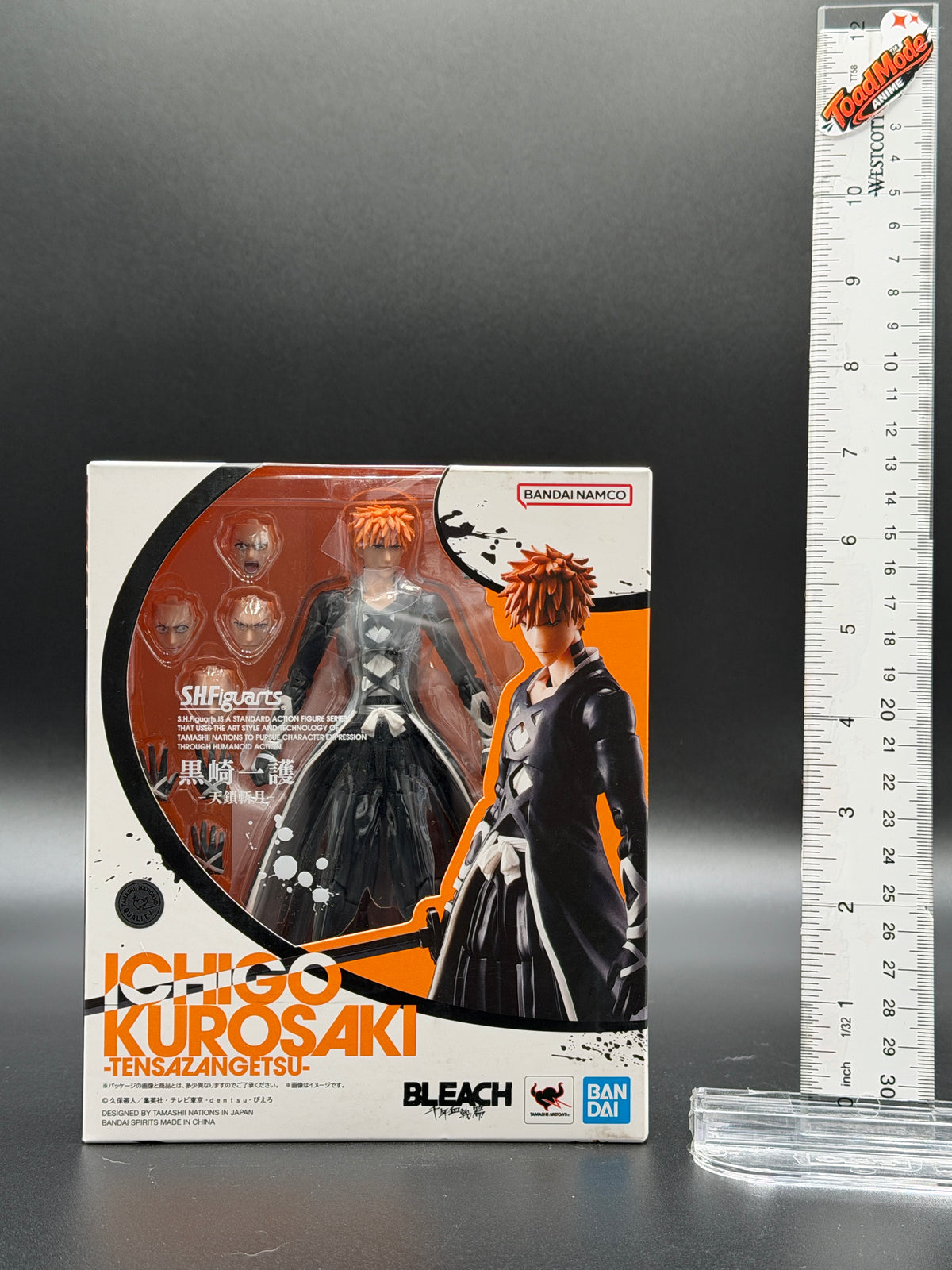 TM‑0041 Bandai SHFiguarts Bleach Ichigo Kurosaki Tensa Zangetsu Action Figure New in Box