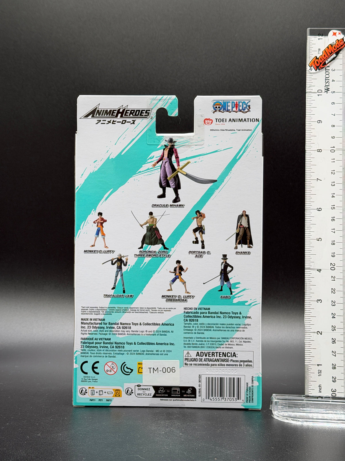 TM-0144 Dracule Mihawk Anime Heroes Bandai Namco One Piece Action Figure