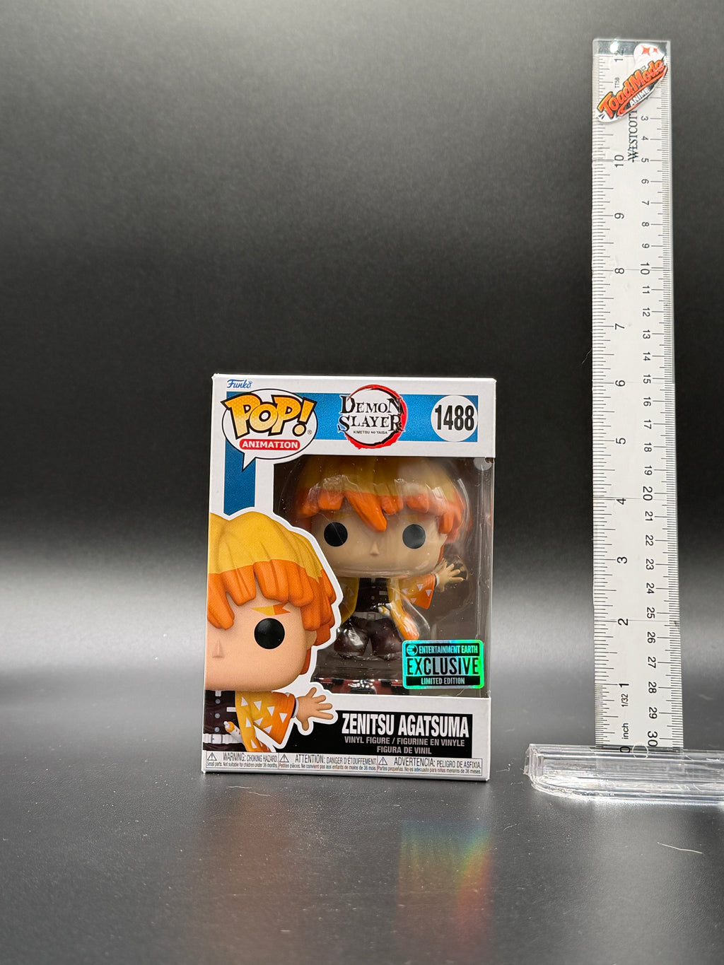 TM-0188 Demon Slayer Zenitsu Agatsuma Funko Pop! #1488 – Entertainment Earth Exclusive