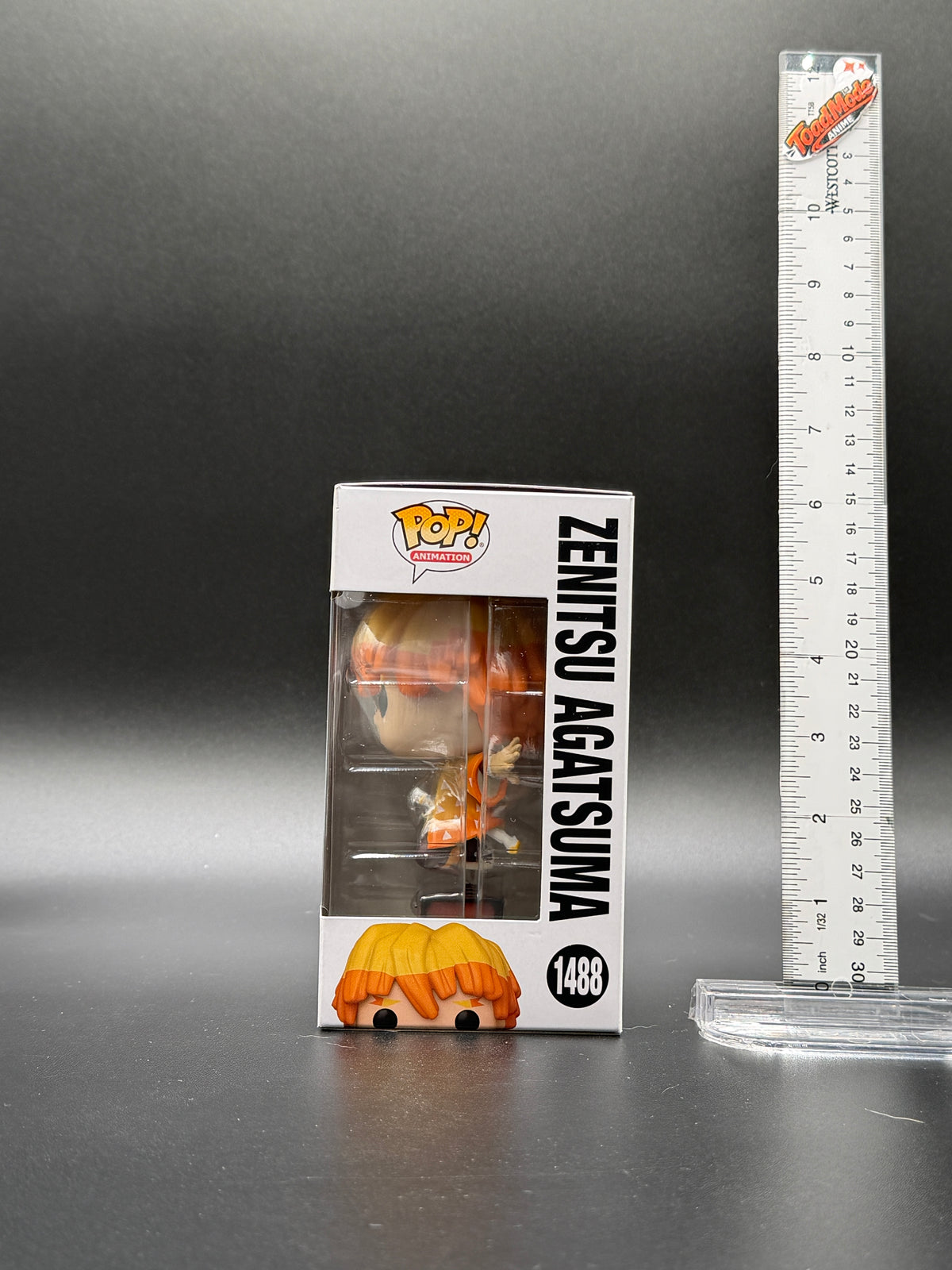 TM-0188 Demon Slayer Zenitsu Agatsuma Funko Pop! #1488 – Entertainment Earth Exclusive