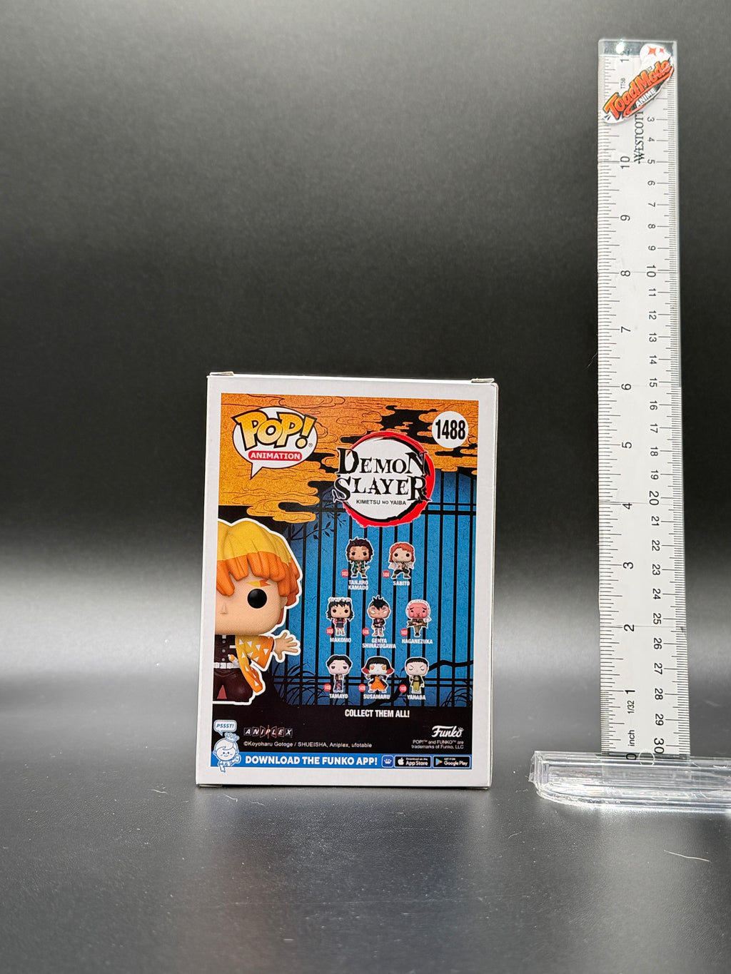 TM-0188 Demon Slayer Zenitsu Agatsuma Funko Pop! #1488 – Entertainment Earth Exclusive