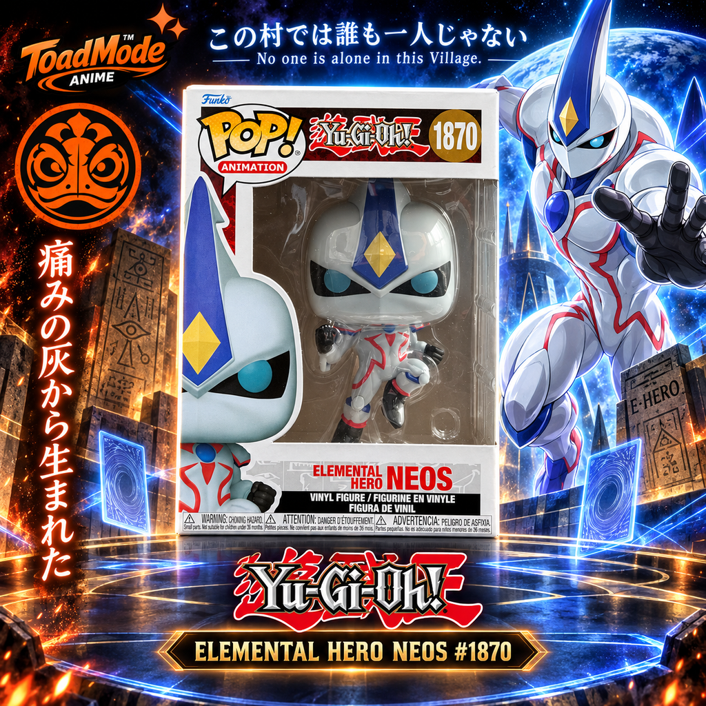 TM‑0075 Elemental HERO Neos #1870 Yu‑Gi‑Oh! Funko Pop! Animation Vinyl Figure New