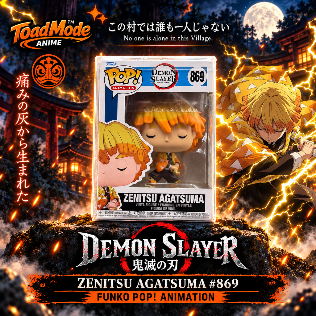 TM-0204 Zenitsu Agatsuma #869 Demon Slayer Funko Pop Vinyl Figure