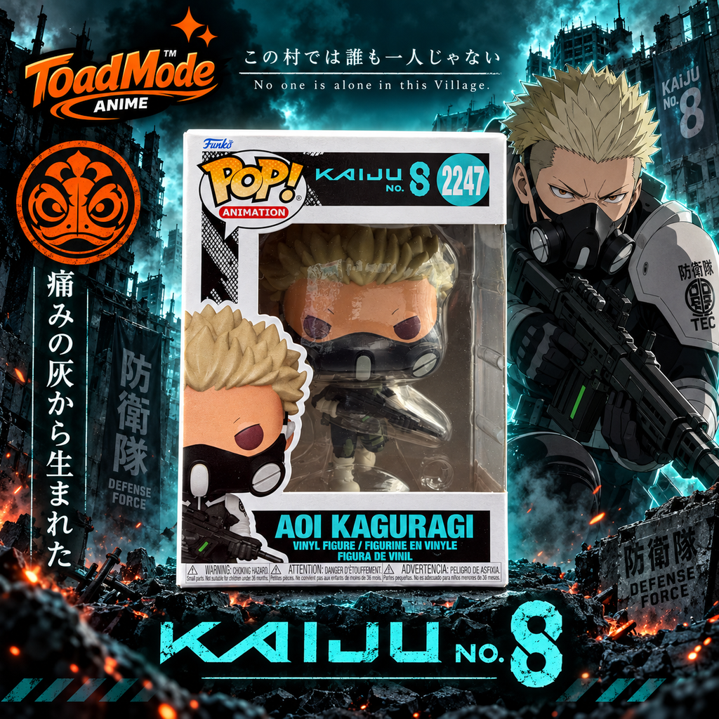 TM‑0059 Kaiju No. 8 Aoi Kaguragi Funko Pop Animation #2247 Figure