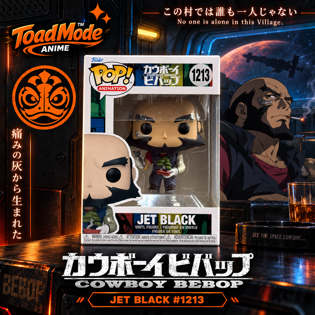 TM‑0024 Funko Pop! Animation Cowboy Bebop Jet Black #1213 Vinyl Figure New in Box