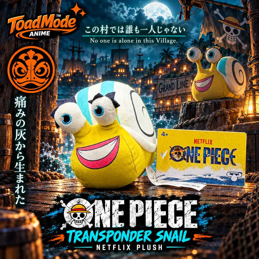 TM-0151 Den Den Mushi Netflix One Piece Plush Toy Official Licensed Collectible