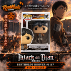 TM‑0009 Attack on Titan Bertholdt Hoover Funko Pop #1167 | New Sealed | ToadModeAnime