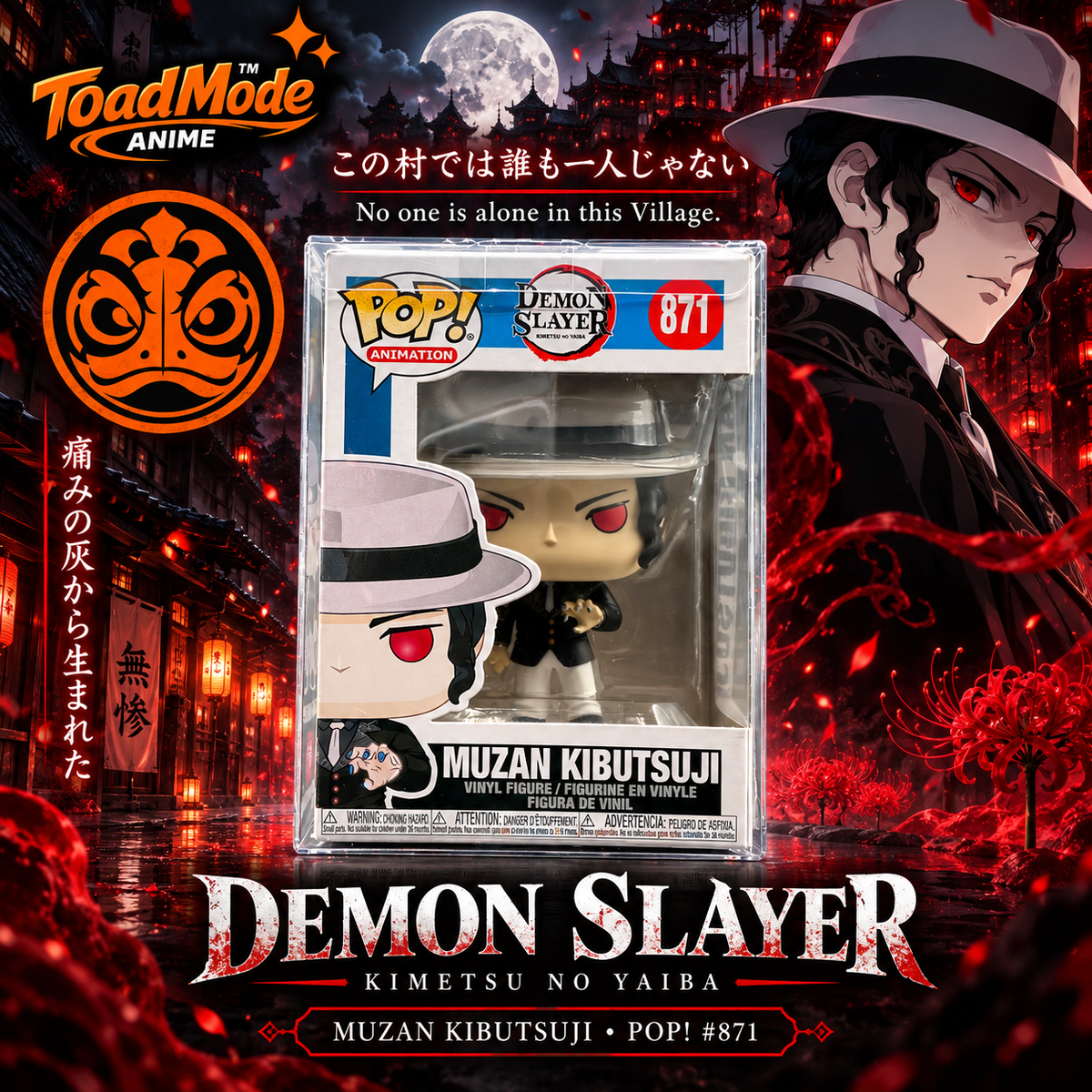 TM-0184 Demon Slayer Muzan Kibutsuji Funko Pop! #871