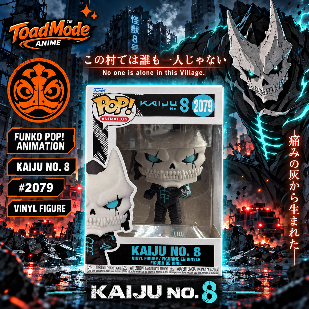 TM‑566 Kaiju No. 8 #2079 Funko Pop Animation Vinyl Figure New in Box ToadMode