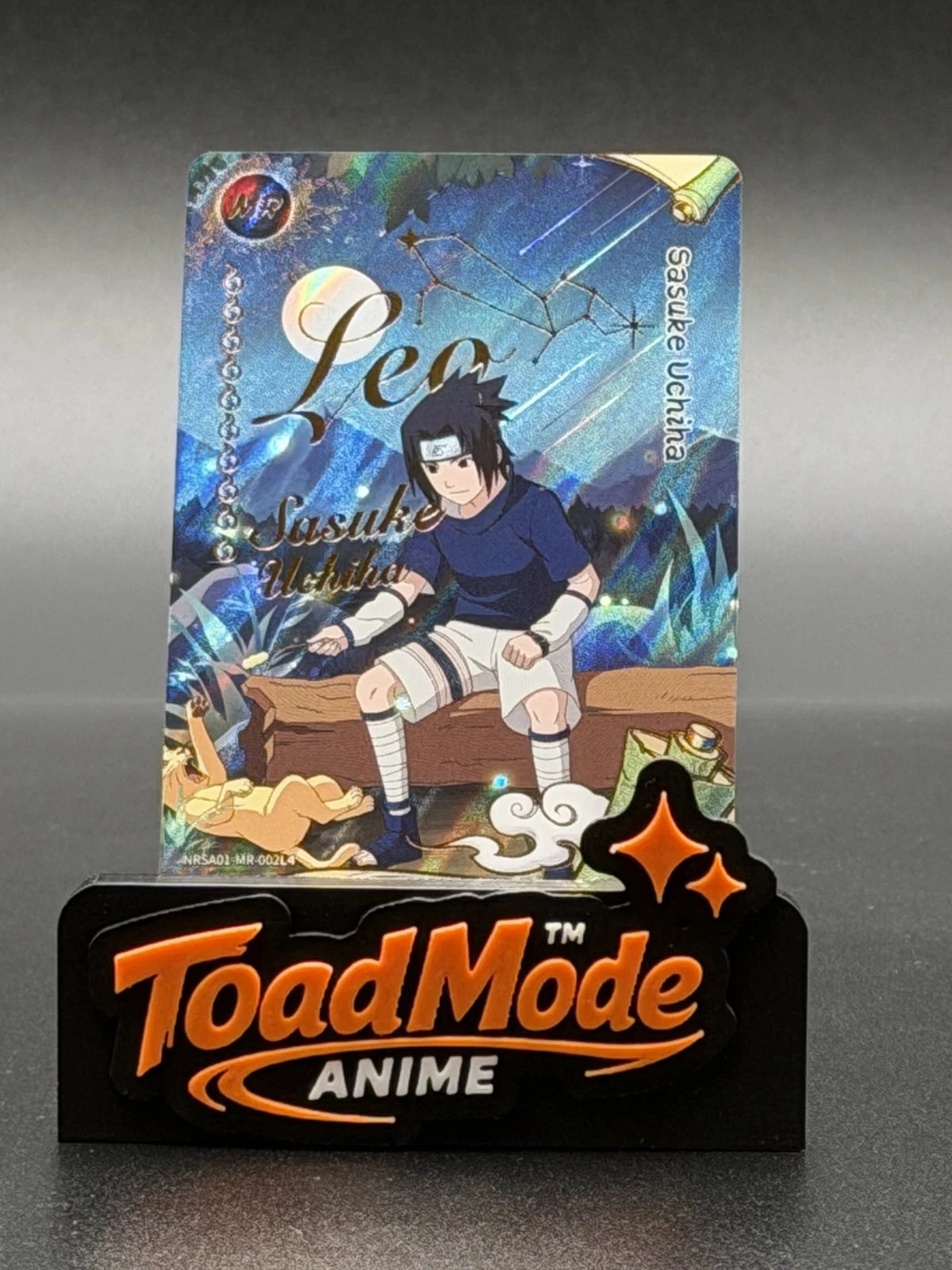 Naruto Sasuke Uchiha NRSA01‑MR‑002 MEGA RARE Foil Card Near Mint Kayou Anime